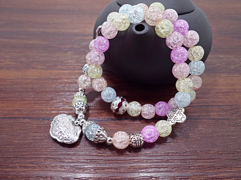 Wholesale Popular Chinese national Style String Multi-element Crystal Beaded bracelet hand accessories for women charm bracelet VGB044 13