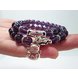 Wholesale Natural amethyst Bead Bracelet For Women Animal Lucky cats Charm Bracelets Crystal Quartzs VGB050 3 small