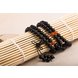 Wholesale Black Obsidian Bracelet Carnelian Beads Stretch Bracelets Buddhist Mediation Prayer Beads Mala Fashion Couple Bracelets VGB053 2 small