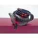 Wholesale Black Obsidian Bracelet Carnelian Beads Stretch Bracelets Buddhist Mediation Prayer Beads Mala Fashion Couple Bracelets VGB053 4 small