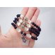 Wholesale Blue gold sand natural stone opal bracelet retro beads charms expandable fashion unisex jewelry VGB055 0 small