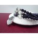 Wholesale Blue gold sand natural stone opal bracelet retro beads charms expandable fashion unisex jewelry VGB055 2 small