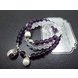 Wholesale Trendy Lucky Cats Natural Amethyst Crystal Ball Beads Elastic Bracelets For Women Fashion Hands Jewelry Lovely Bracelet VGB057 3 small