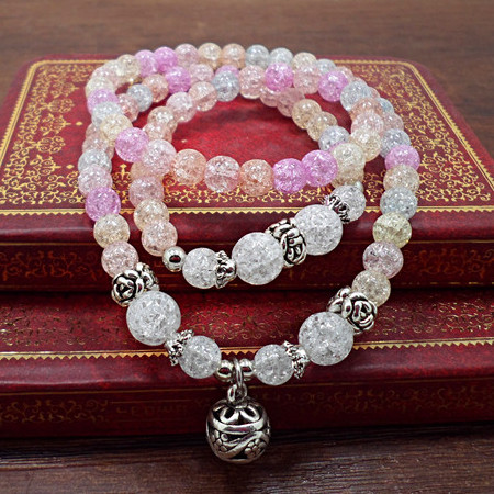 Wholesale Light Colorful Burst Crystal Candy Beads Natural Stone Bead fashion sweet Jewelry VGB060 3