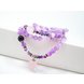 Wholesale Bohemia Natural Dream Amethysts Quartz Energy Light Purple GemStone Bracelet Women Beaded Bracelet Energy Gift Jewelry VGB065 1 small