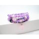 Wholesale Bohemia Natural Dream Amethysts Quartz Energy Light Purple GemStone Bracelet Women Beaded Bracelet Energy Gift Jewelry VGB065 3 small