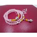 Wholesale New Design Pink and wine red Quartz Yoga Bracelet Women Natural Stone Crystal Lotus Bracelet Necklace Jewelry Drop Shipping VGB067 2 small