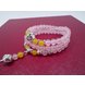 Wholesale New Design Pink and wine red Quartz Yoga Bracelet Women Natural Stone Crystal Lotus Bracelet Necklace Jewelry Drop Shipping VGB067 3 small