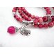 Wholesale Natural Garnet Stone Wine Red Beaded crystal Bracelet Women Bracelets Lucky Jewelry Valentine's Day Gift VGB071 3 small