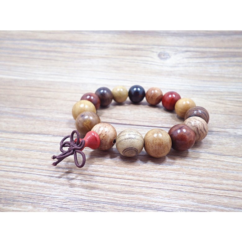 Wholesale Natural colourful Rosewood Beads Bracelets Luxury Jewelry Buddhist Rosary Meditation Yoga Prayer Stretch Bracelet for Men VGB073 2