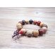 Wholesale Natural colourful Rosewood Beads Bracelets Luxury Jewelry Buddhist Rosary Meditation Yoga Prayer Stretch Bracelet for Men VGB073 2 small