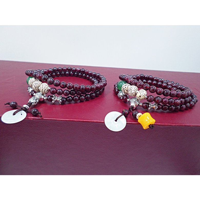 Wholesale Asingeloo Beads Prayer Mala Tibetan Red Agat Healing Bracelets Men or Women's Yoga Meditation Jewelry VGB074 0