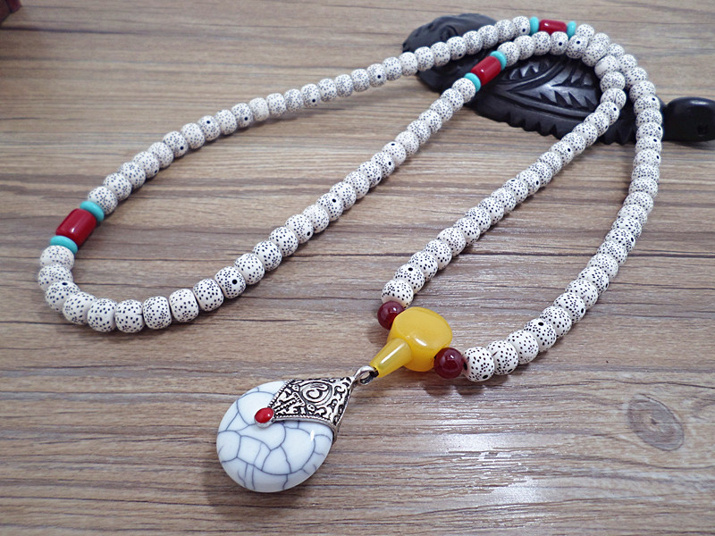 Wholesale Tibetan style Natural Bodhi Root Beads Bracelet Necklace Buddhist Prayer Beads Bracelet For Women Yoga Meditation Balancing VGB075 1