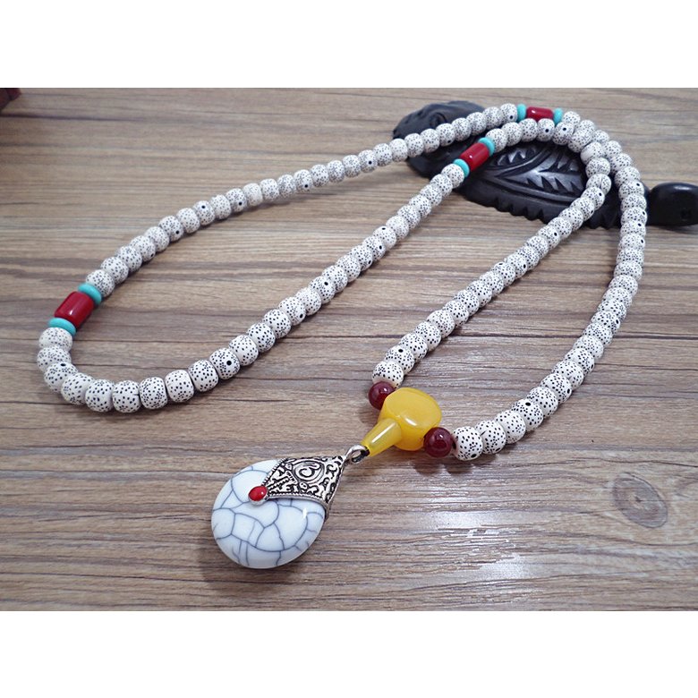 Wholesale Tibetan style Natural Bodhi Root Beads Bracelet Necklace Buddhist Prayer Beads Bracelet For Women Yoga Meditation Balancing VGB075 1