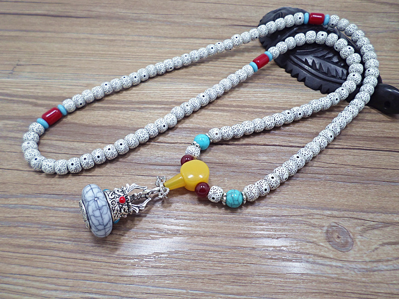 Wholesale Tibetan style Natural Bodhi Root Beads Bracelet Necklace Buddhist Prayer Beads Bracelet For Women Yoga Meditation Balancing VGB075 3