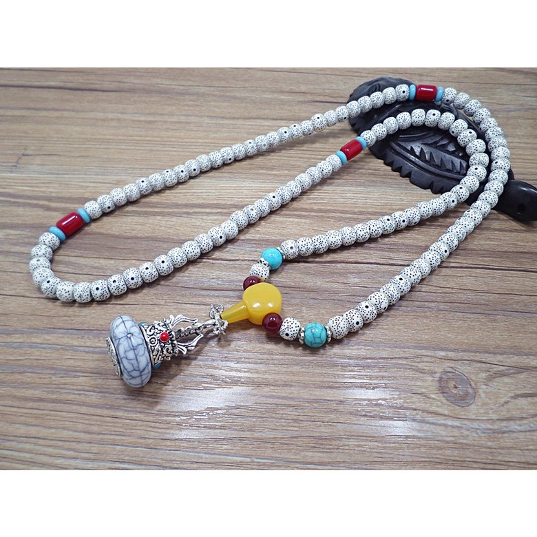 Wholesale Tibetan style Natural Bodhi Root Beads Bracelet Necklace Buddhist Prayer Beads Bracelet For Women Yoga Meditation Balancing VGB075 3