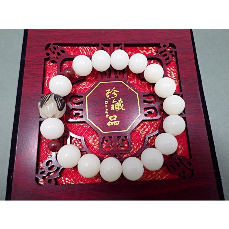 Wholesale Hot selling jewelry Handwork Women Men Buddha Beads Natural and Smooth Multi-orb Bracelet White Jade Bodhi Lotus Bracelet VGB076 0