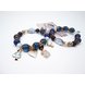 Wholesale Hot Fashion Unlimited Bangle Bracelets Charm Heart Flower blue Crystal  Beaded Bracelet For Women Jewelry 2020 VGB084 1 small