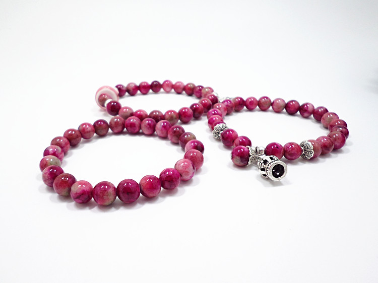 Wholesale 2020 crystal precious Garnet Beads beaded bracelet for women crown bracelet natural stone bracelet trendy jewelry VGB087 1