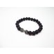 Wholesale Dumbbell model  Bracelet Men Natural Black Volcanic Bead Bracelet chakra Lava Stone Diffuser Bracelets Men Jewelry Gift  VGB089 2 small