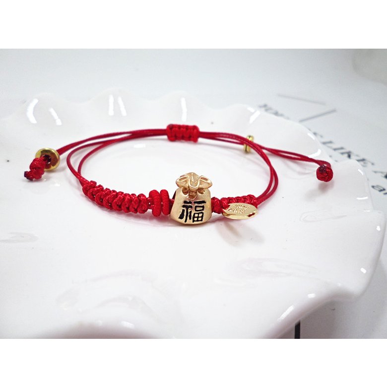 Wholesale Lucky Gold cute animals Red Braided Bracelet Adjustable Fashion Jewelry Handmade Braid Knot Friendship Bracelets Love Gift VGB094 1