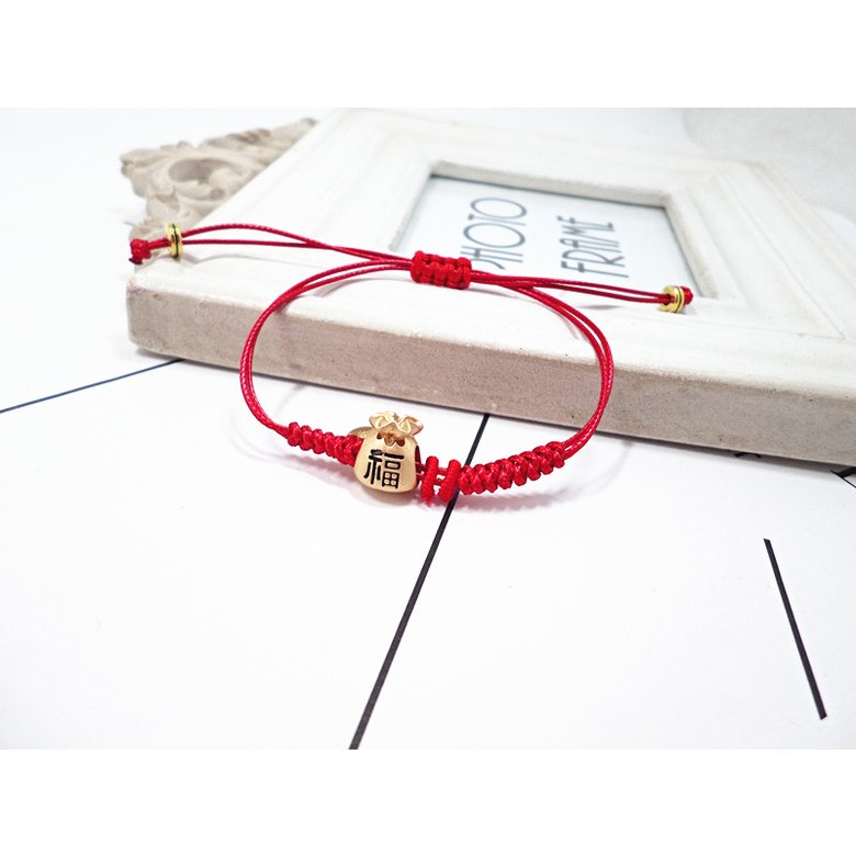 Wholesale Lucky Gold cute animals Red Braided Bracelet Adjustable Fashion Jewelry Handmade Braid Knot Friendship Bracelets Love Gift VGB094 2