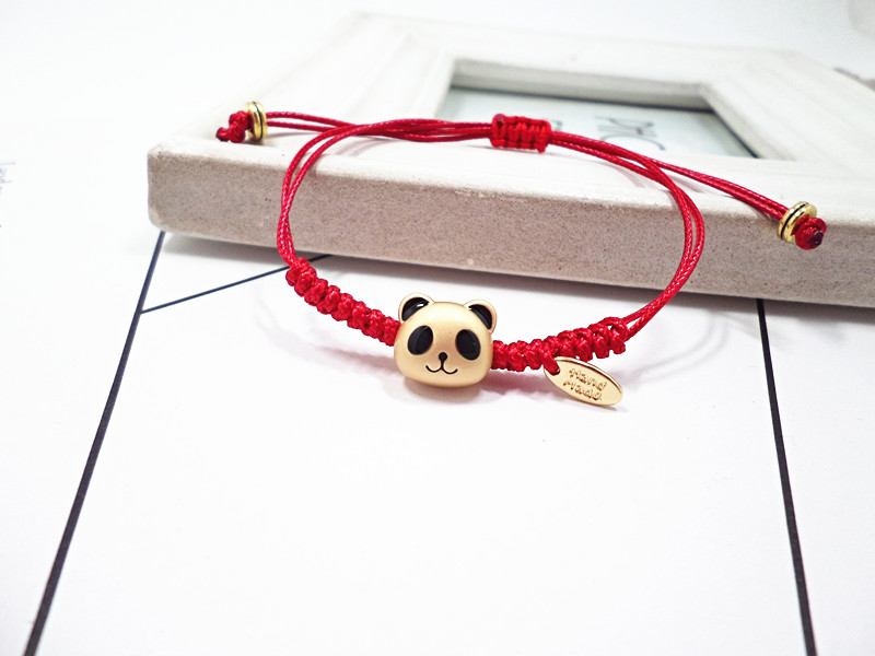 Wholesale Lucky Gold cute animals Red Braided Bracelet Adjustable Fashion Jewelry Handmade Braid Knot Friendship Bracelets Love Gift VGB094 9