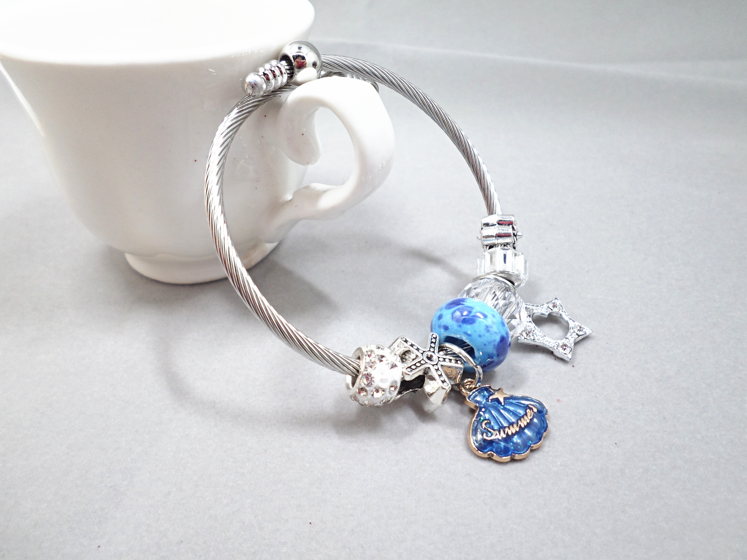Wholesale Vintage Adjustable Crystal Beads Tassel pendant Bracelet Set Bohemian Charm Bracelets Handmade Jewelry Women Gifts  VGB098 7