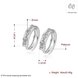 Wholesale Cute Small Crystal Earrings for Woman Platinum Plated Hoop Earrings Clip Earring TGCLE001 1 small