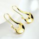 Wholesale Trendy wholesale jewelry 24K Gold  Geometric Clip Earrings Delicate Small Earrings For Women wedding Jewelry Gifts TGCLE005 2 small