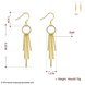 Wholesale New arrival Gold Color Long Tassel Earrings for Women Wedding Fashion Jewelry Gifts TGCLE006 0 small