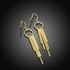 Wholesale New arrival Gold Color Long Tassel Earrings for Women Wedding Fashion Jewelry Gifts TGCLE006 1 small