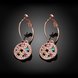 Wholesale Classic Titanium Round Multicolourcolour Crystal Clip Earring popular fashion dazzling jewelry TGCLE014 1 small