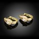Wholesale Classic romantic 24K gold small white Crystal Earring popular fashion dazzling wedding jewelry TGCLE022 1 small