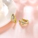 Wholesale Classic romantic 24K gold small white Crystal Earring popular fashion dazzling wedding jewelry TGCLE022 2 small