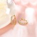 Wholesale Trendy Cute Small Crystal Earrings for Woman 24K gold plated Hoop Earrings U Shape Horseshoe Earring TGCLE046 0 small