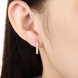Wholesale Trendy Cute Small Crystal Earrings for Woman 24K gold plated Hoop Earrings U Shape Horseshoe Earring TGCLE046 2 small