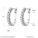 Wholesale Trendy Cute Small Crystal zircon Earrings for Woman silver color Hoop Earrings U Shape Horseshoe Earring TGCLE048 0 small