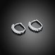 Wholesale Trendy Cute Small Crystal zircon Earrings for Woman silver color Hoop Earrings U Shape Horseshoe Earring TGCLE048 1 small