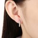 Wholesale Trendy Cute Small Crystal zircon Earrings for Woman silver color Hoop Earrings U Shape Horseshoe Earring TGCLE048 4 small