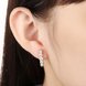 Wholesale Trendy Cute Small Crystal Earrings for Woman 24K gold plated Hoop Earrings U Shape Horseshoe Earring TGCLE050 4 small