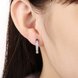 Wholesale Fashion classy Small white Crystal zircon Earrings for Woman silver color Hoop Earrings U Shape Horseshoe Earring TGCLE056 4 small