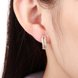Wholesale Fashion elegant Small Crystal Earrings for Woman 24K gold plated Hoop Earrings U Shape Horseshoe Earring TGCLE058 4 small