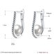 Wholesale New Fashion Luxury U Shape Silver Plated AAA Zircon Gem Stone Pearl Stud Earrings For Women Jewelry TGCLE064 0 small
