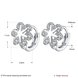 Wholesale Clip Earrings for Women Silver crystal Jewelry Accessories Snowflake Shape Zircon Gemstone Earring Wedding Engagement Gift TGCLE066 0 small