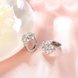 Wholesale Clip Earrings for Women Silver crystal Jewelry Accessories Snowflake Shape Zircon Gemstone Earring Wedding Engagement Gift TGCLE066 2 small