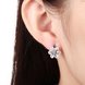 Wholesale Clip Earrings for Women Silver crystal Jewelry Accessories Snowflake Shape Zircon Gemstone Earring Wedding Engagement Gift TGCLE066 4 small
