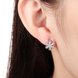 Wholesale Temperament Clip Earrings for Women Silver Jewelry Accessories Snowflake Shape Zircon Gemstone Earring Wedding Engagement Gift TGCLE068 4 small