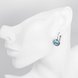 Wholesale Sky Blue Crystals Dangle Earrings New Fashion Round Earrings for Women Elegant Party Romantic Wedding Jewelry TGCLE070 2 small