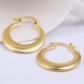 Wholesale Hot sale classical gold Thick big Hoop Earrings For Women New Fashion Female circle earrings Jewelry  TGCLE074 2 small